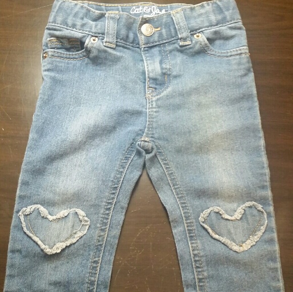 Cat & Jack Other - Toddler Heart Knee Jeans